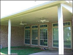 patio cover no cement poured